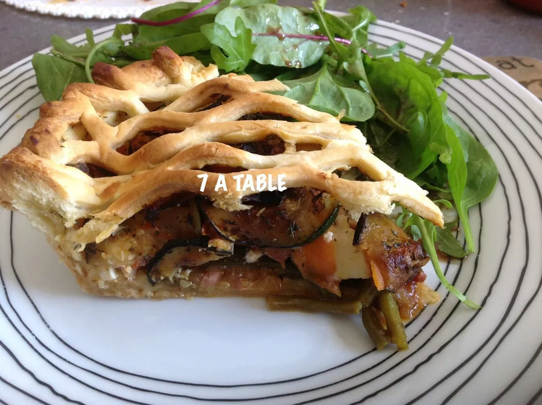 Tourte légumes poulet