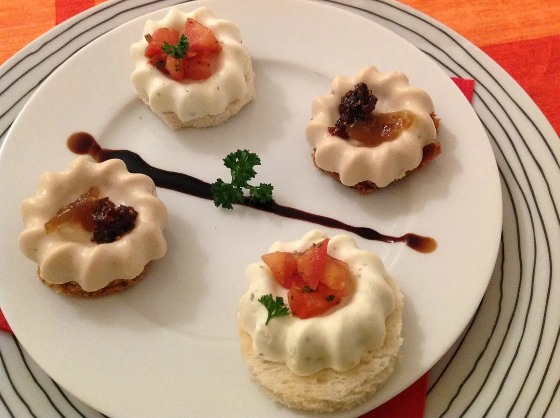 Panacotta foie gras sur pain d'épices