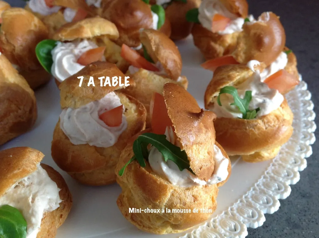 Petits choux à la mousse de thon