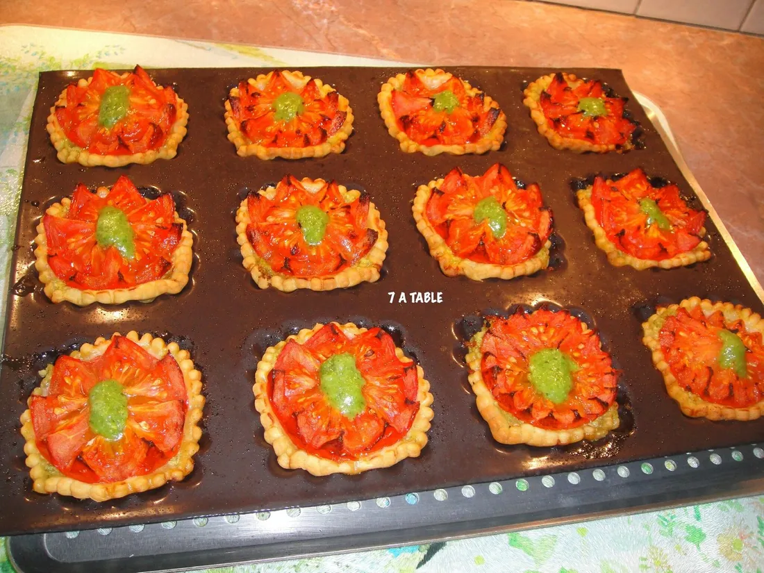 Tartelettes hérissons au pesto