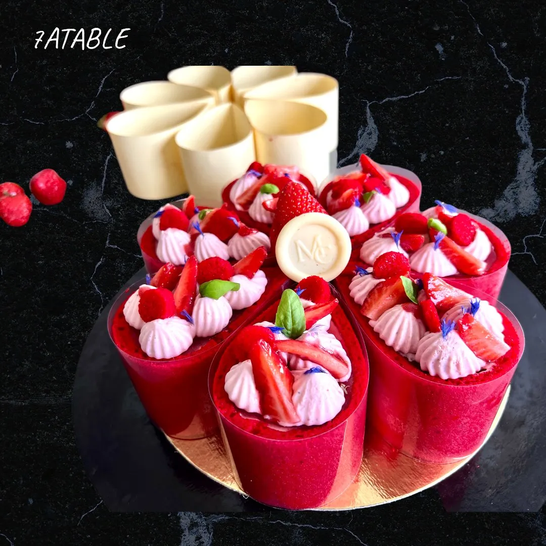 Fleur de fraises Charlotte revisitée
