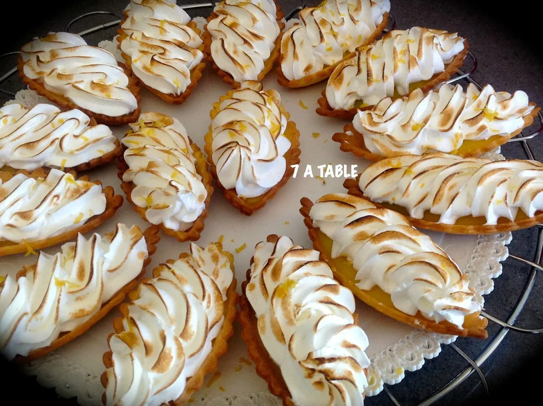 Barquettes au citron meringuées