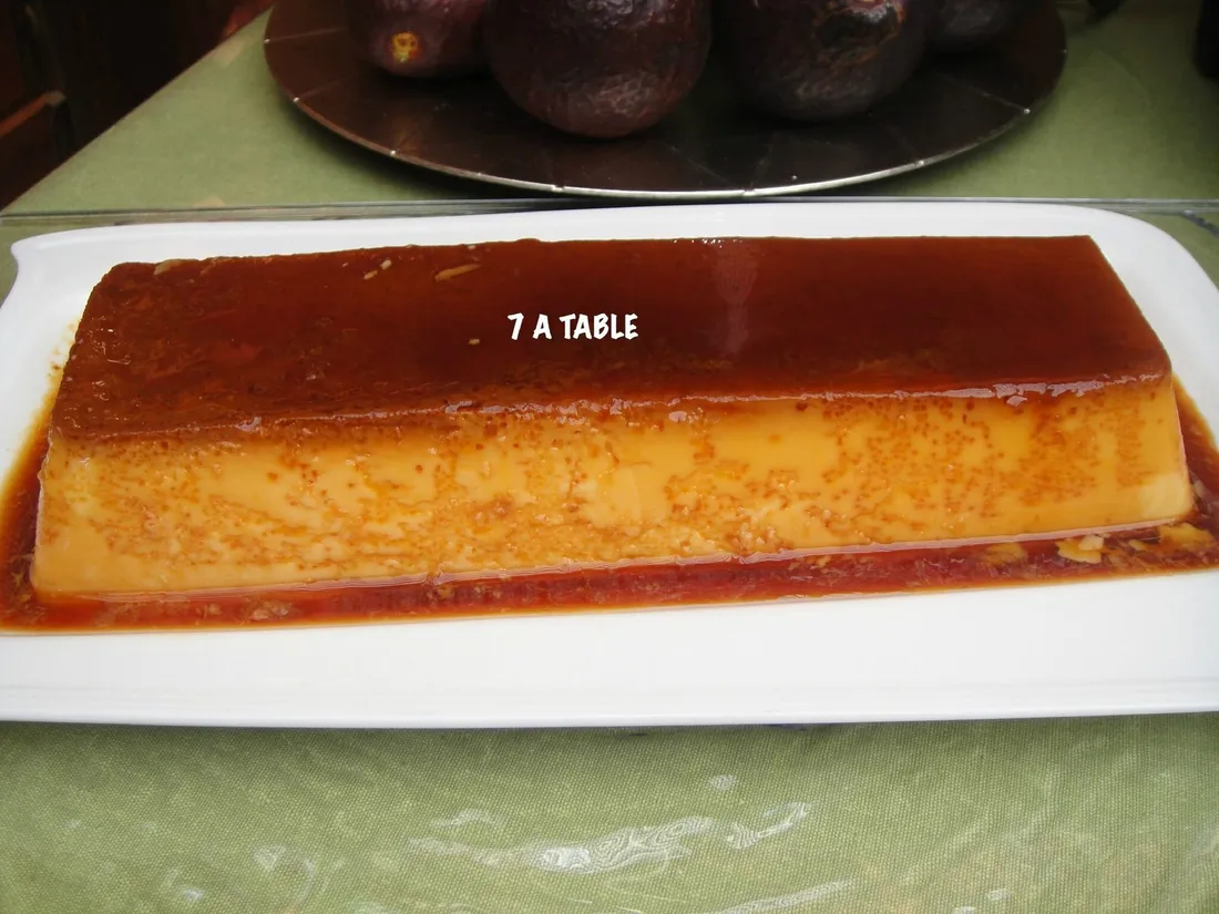 Flan au coco et caramel