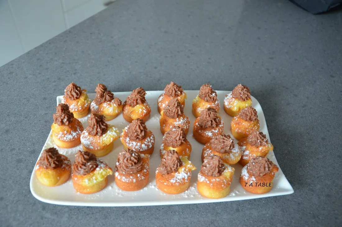 Bouchées à l'orange et ganache chocolat