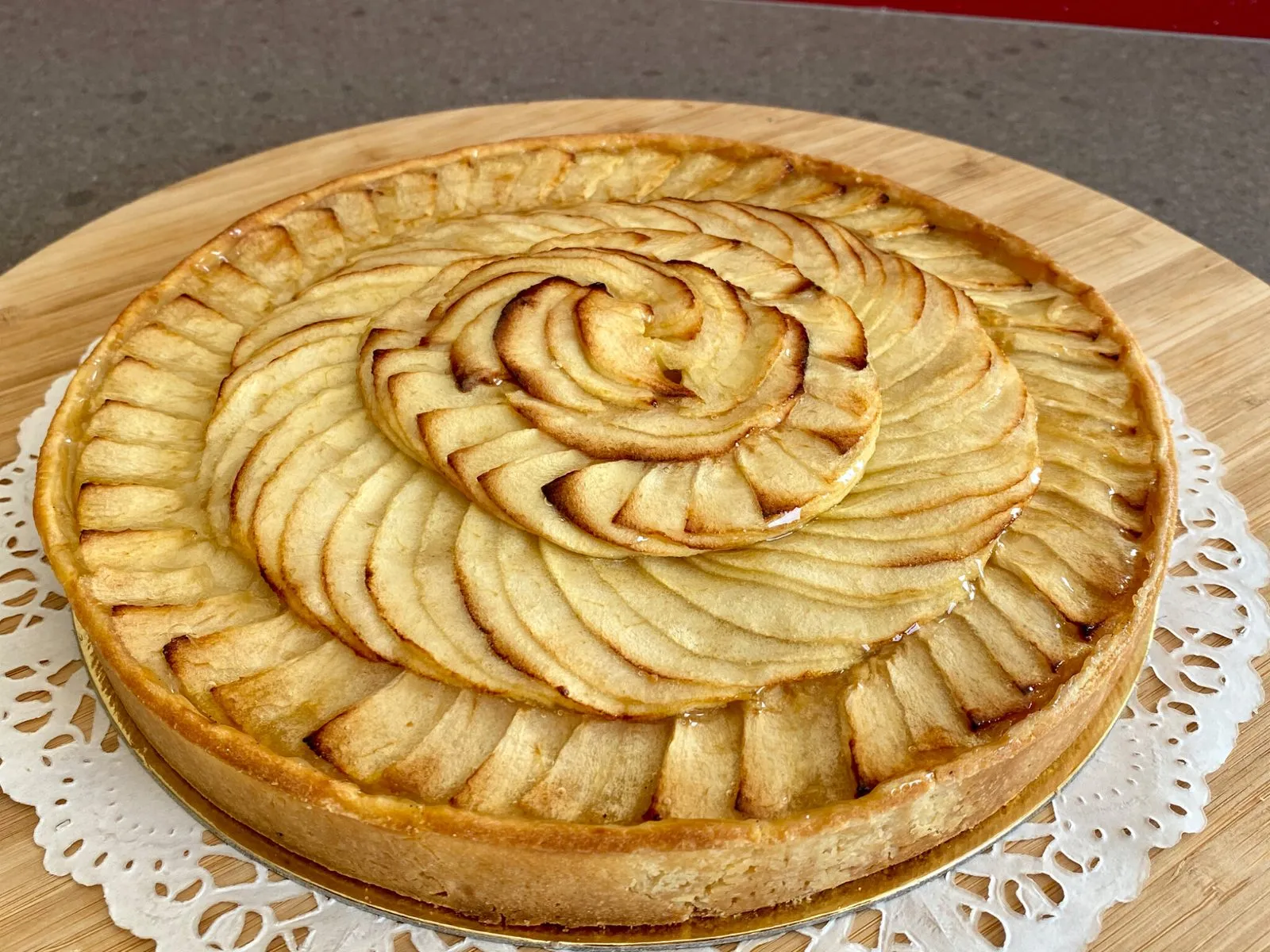 Tarte aux pommes (rosace)