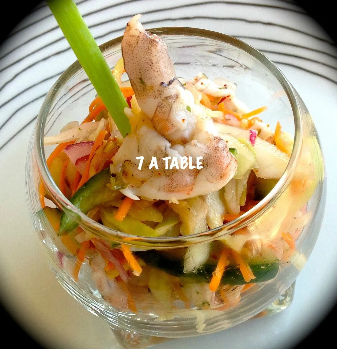 Salade chinoise aux crevettes