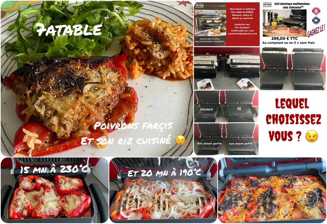 Poivrons farcis sauce tomates - all Clad