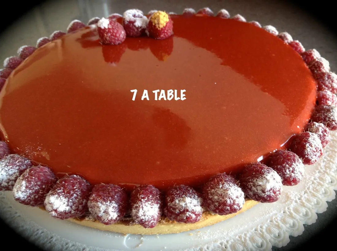 Tarte entremet framboise