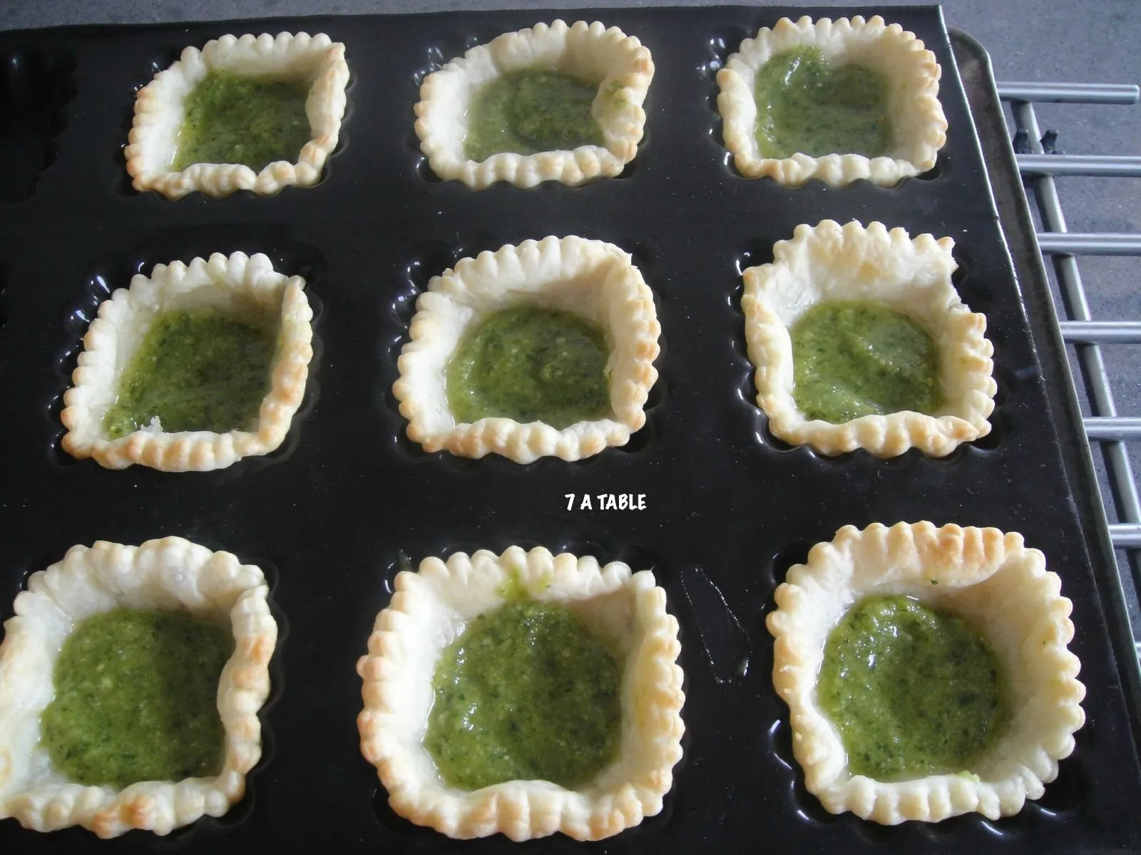 Tartelettes hérissons au pesto