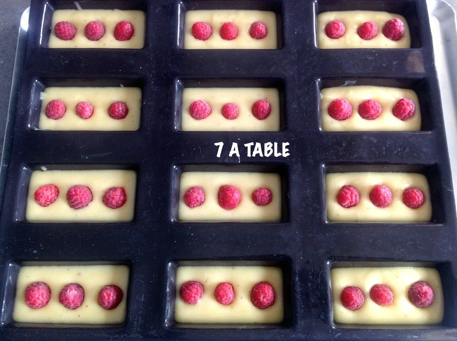 Financiers à la framboise