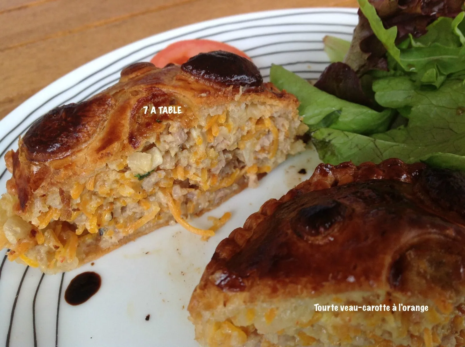 Tourtes veau-carotte à l’orange