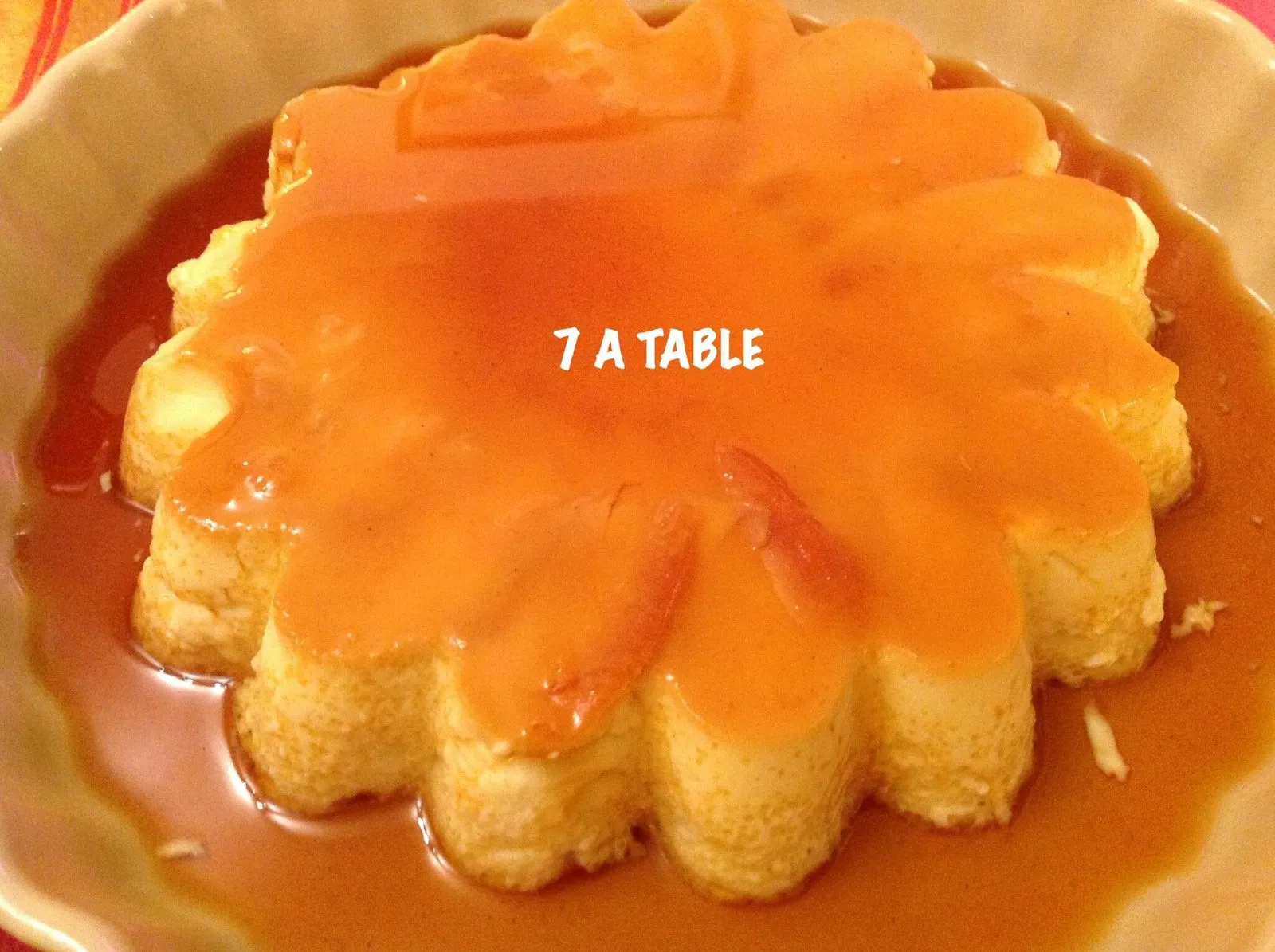 Flan au coco et caramel