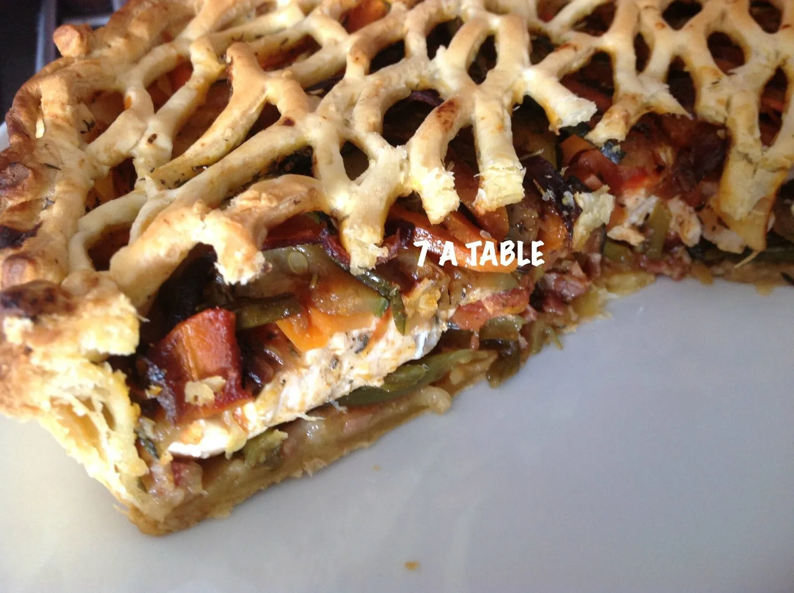 Tourte légumes poulet