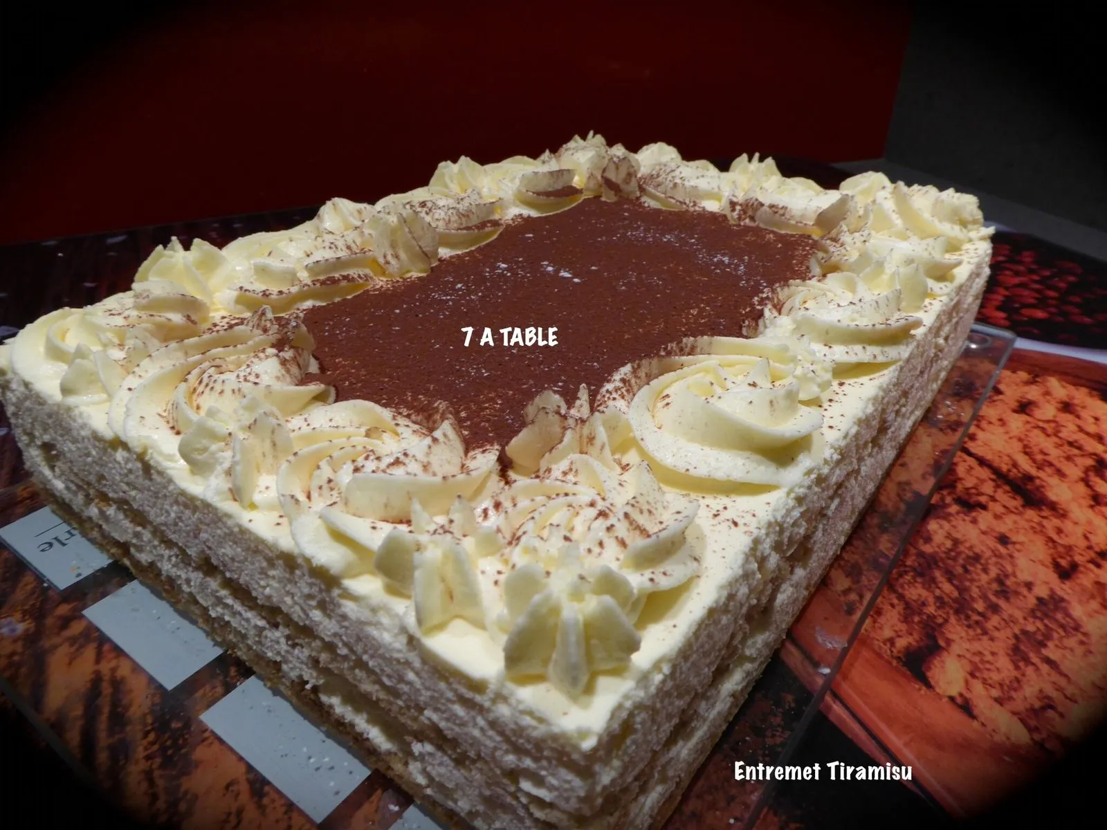 Entremet tiramisu