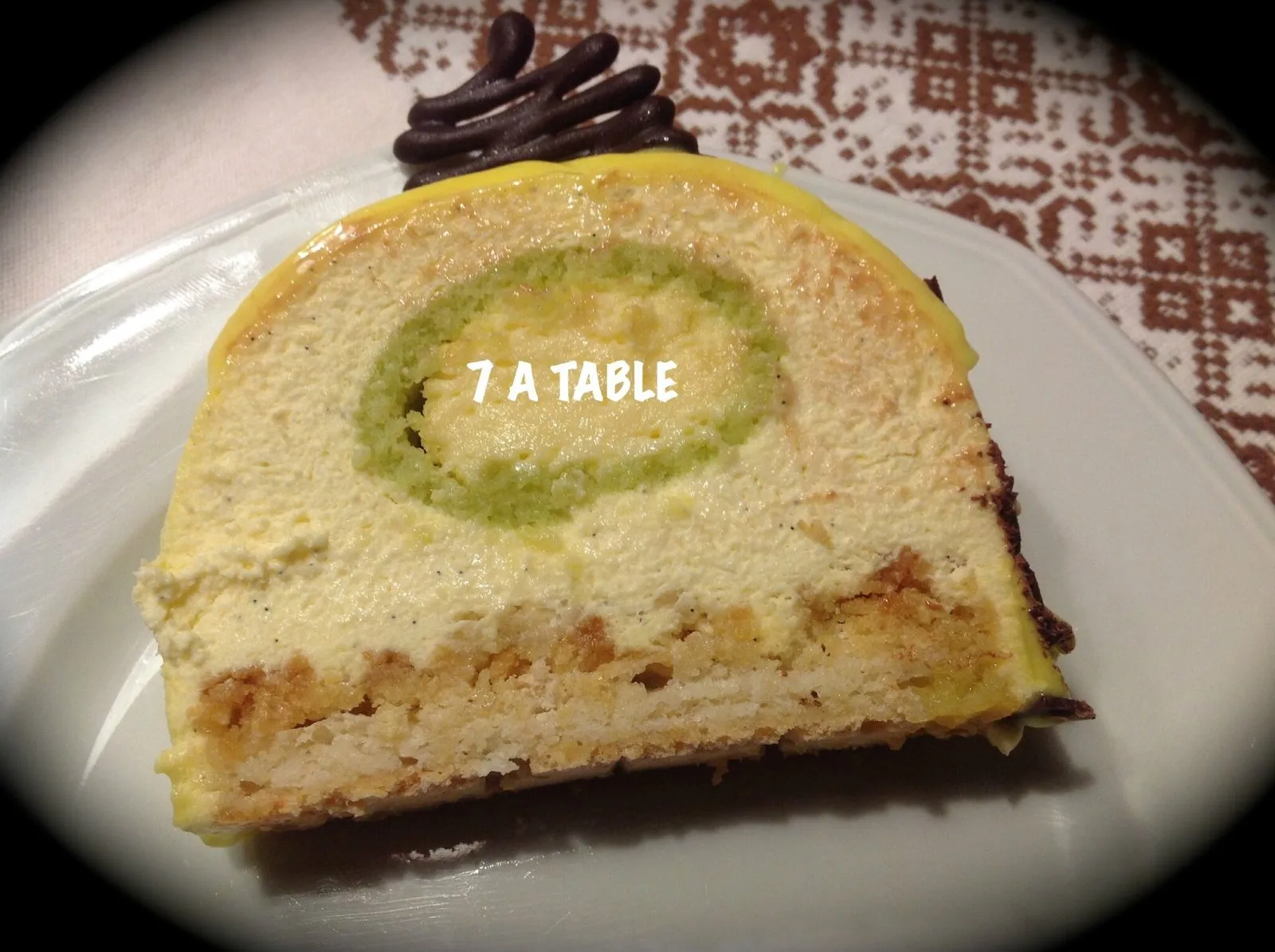 Bûche citron et vanille