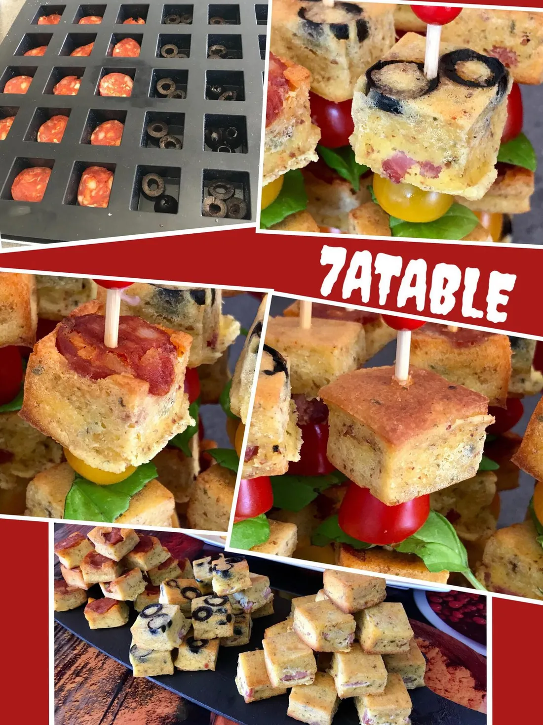 Cubes' cakes apero
