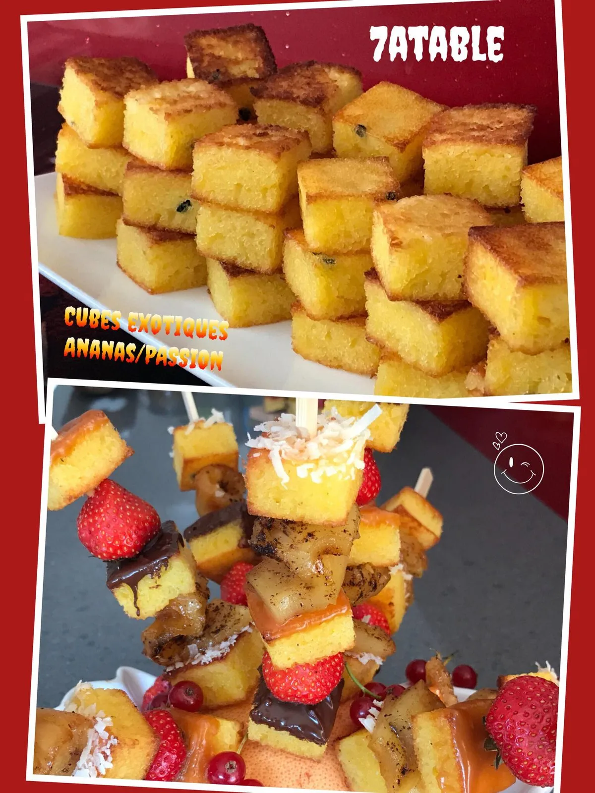 Cubes ananas passion