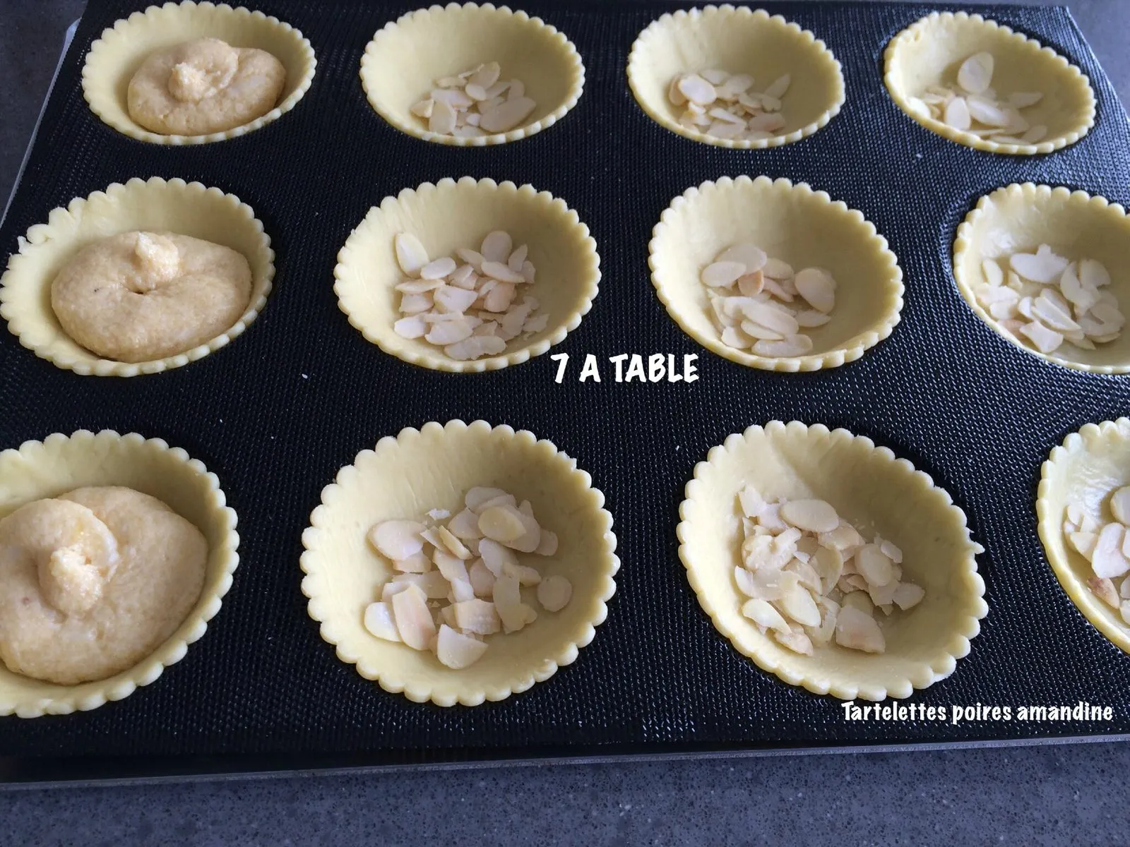 Tartelettes amandine aux poires
