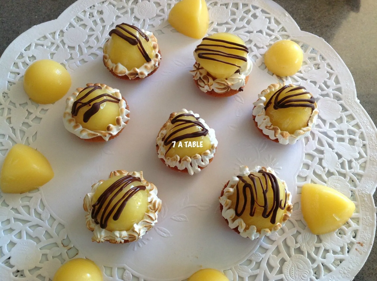 Mignardises citron meringuées