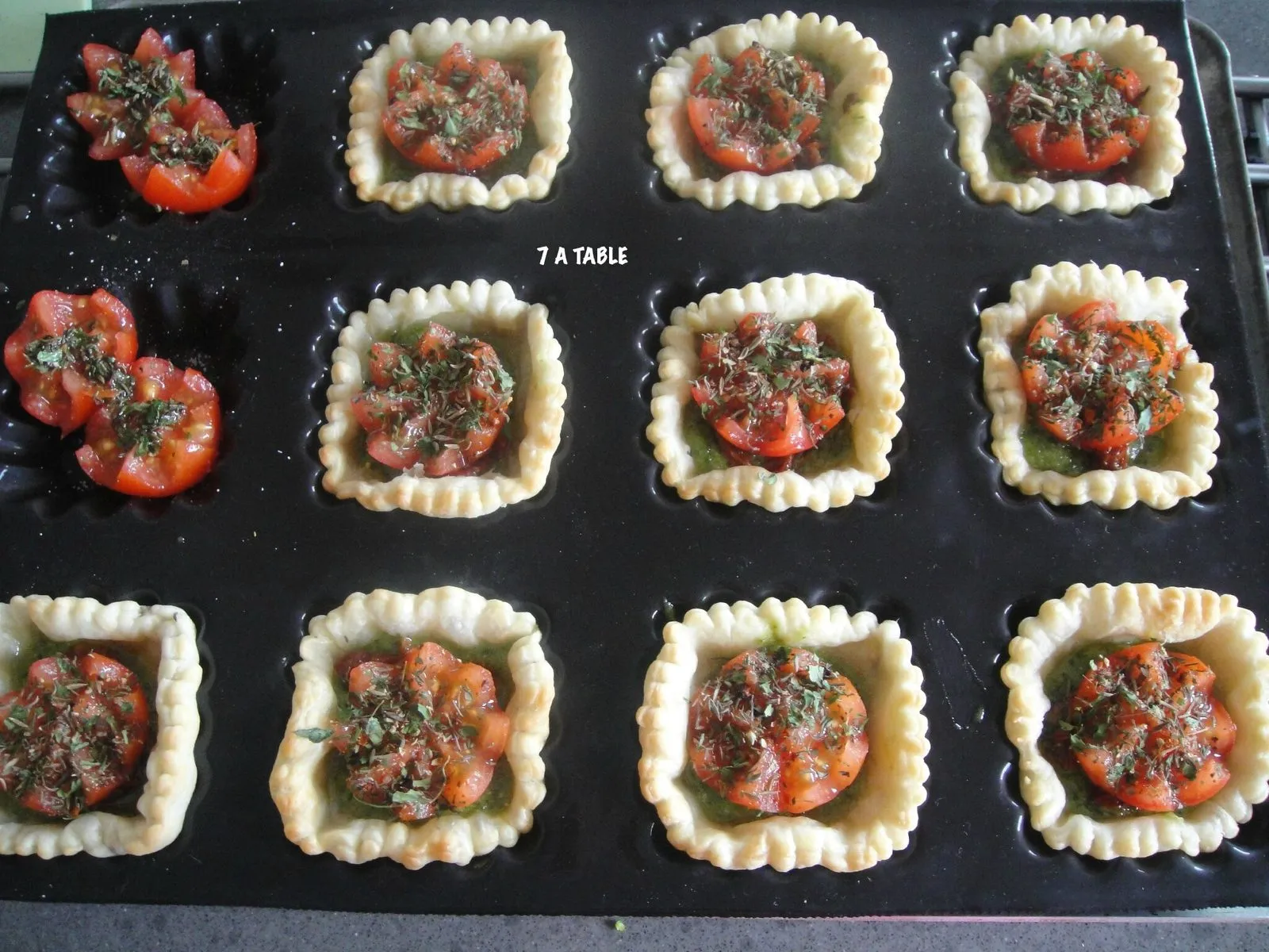 Tartelettes hérissons au pesto