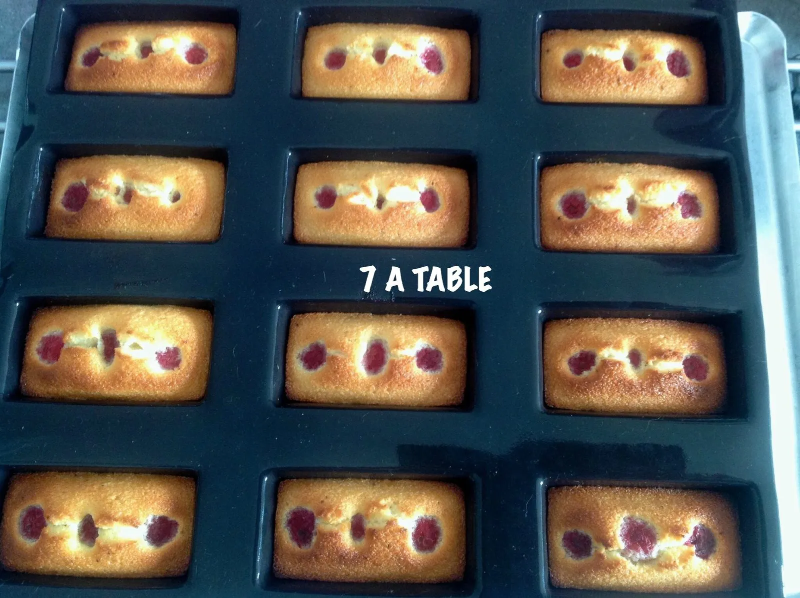 Financiers à la framboise