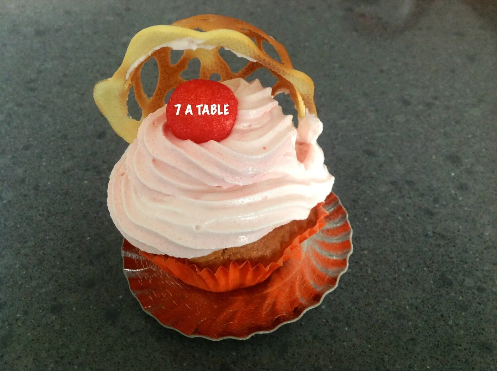 Cupcakes à la fraise tagada