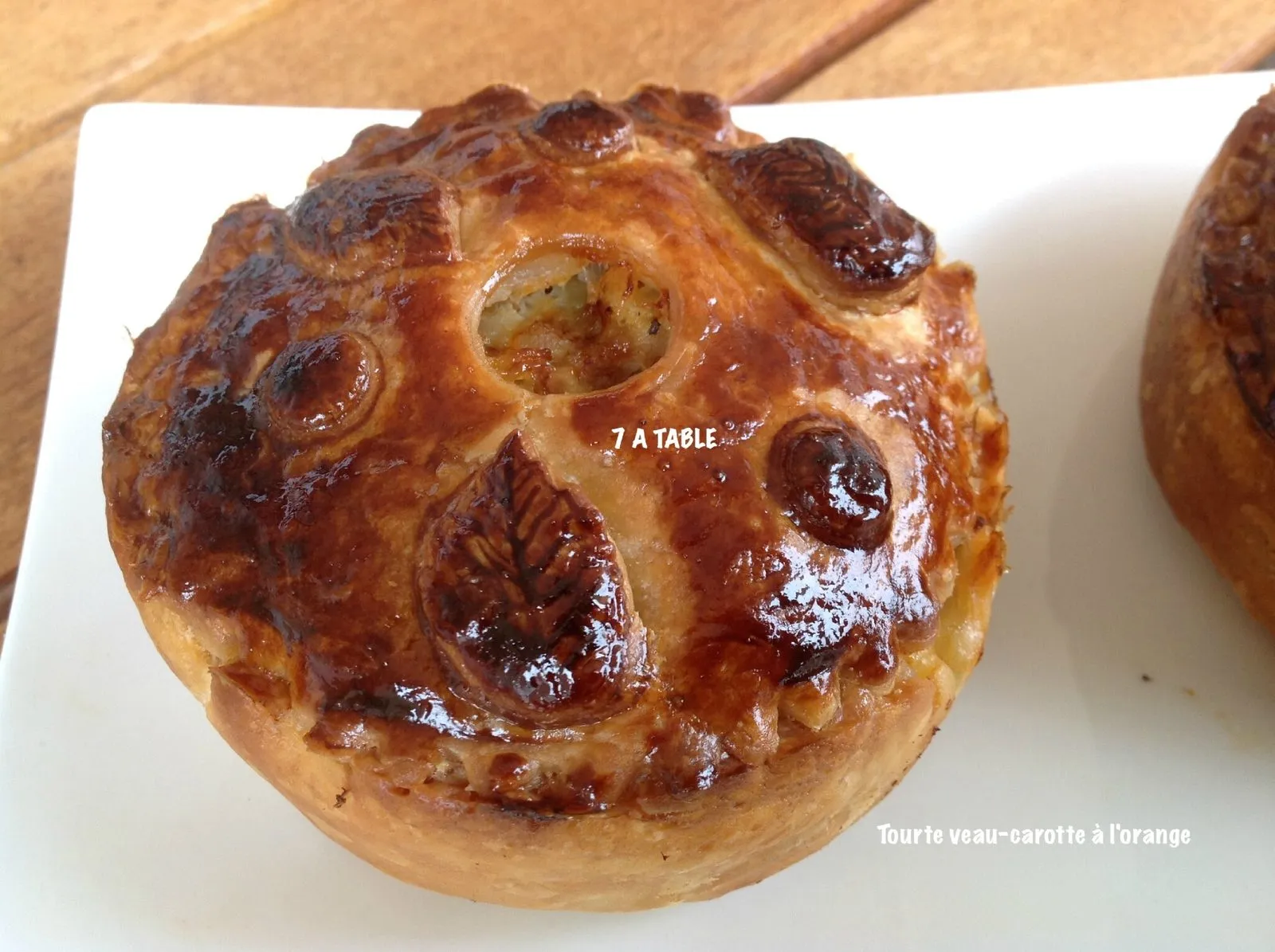 Tourtes veau-carotte à l’orange