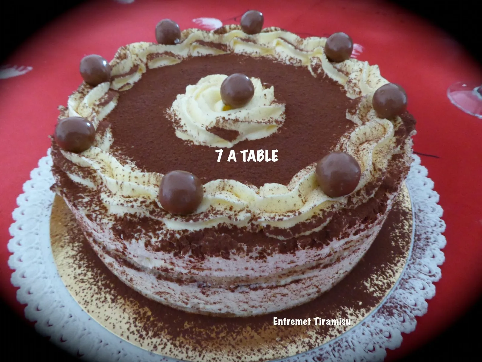 Entremet tiramisu