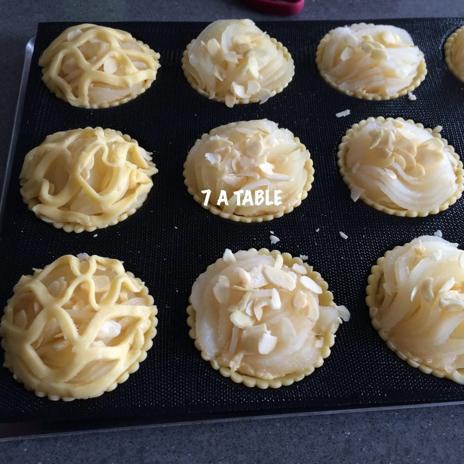 Tartelettes amandine aux poires