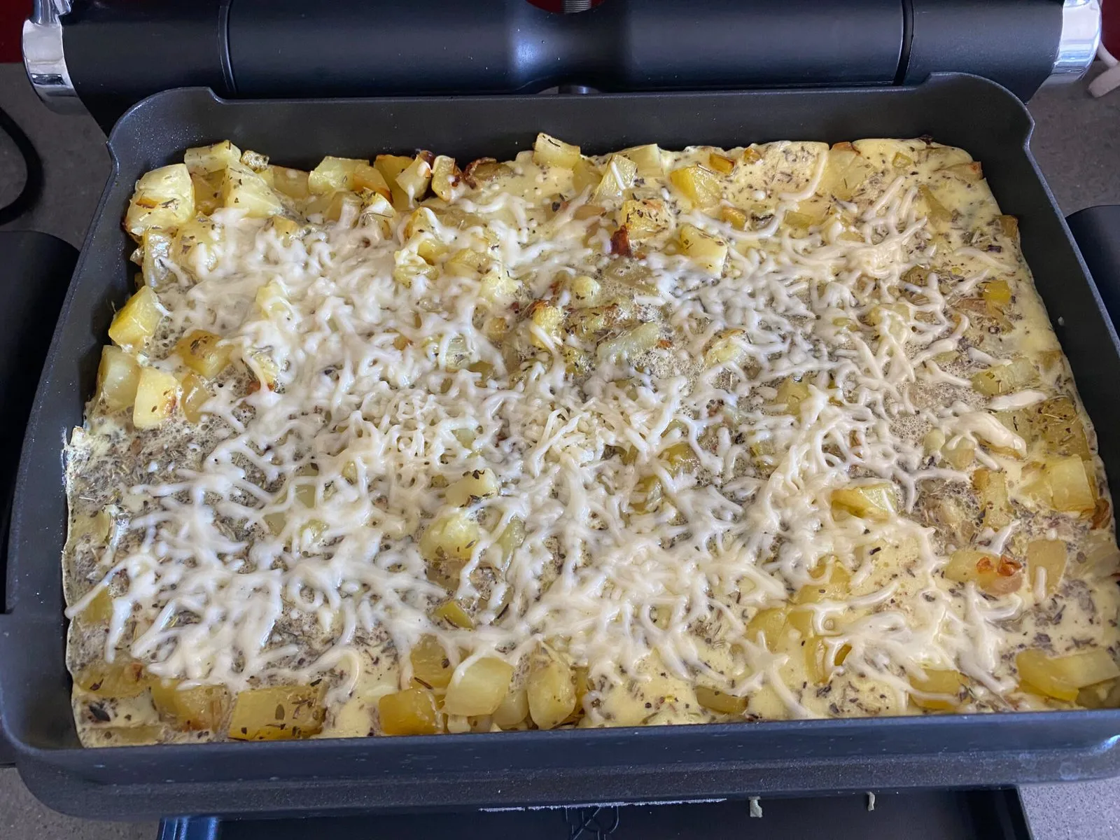 Omelette réalisée avec le grill all clad