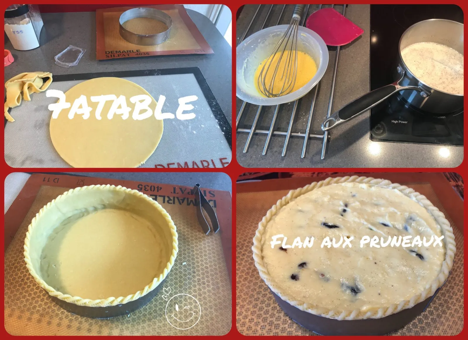 Flan pâtissier aux pruneaux ou nature