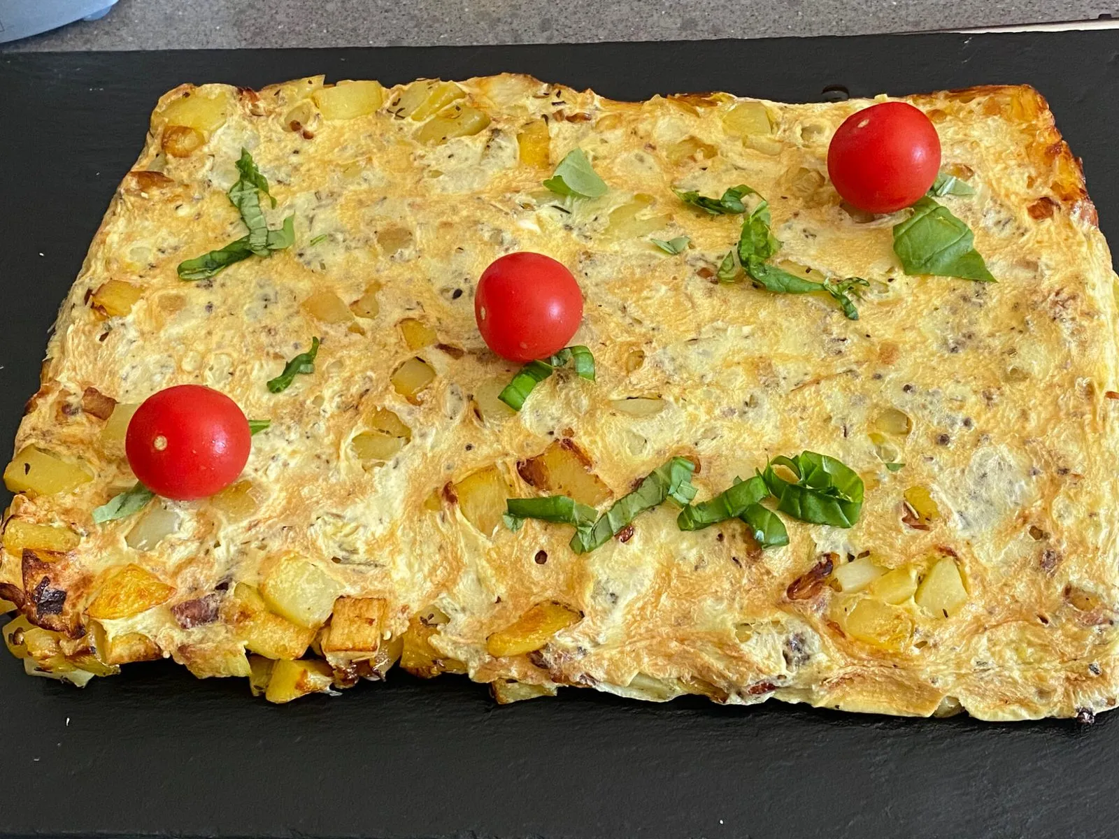 Omelette réalisée avec le grill all clad