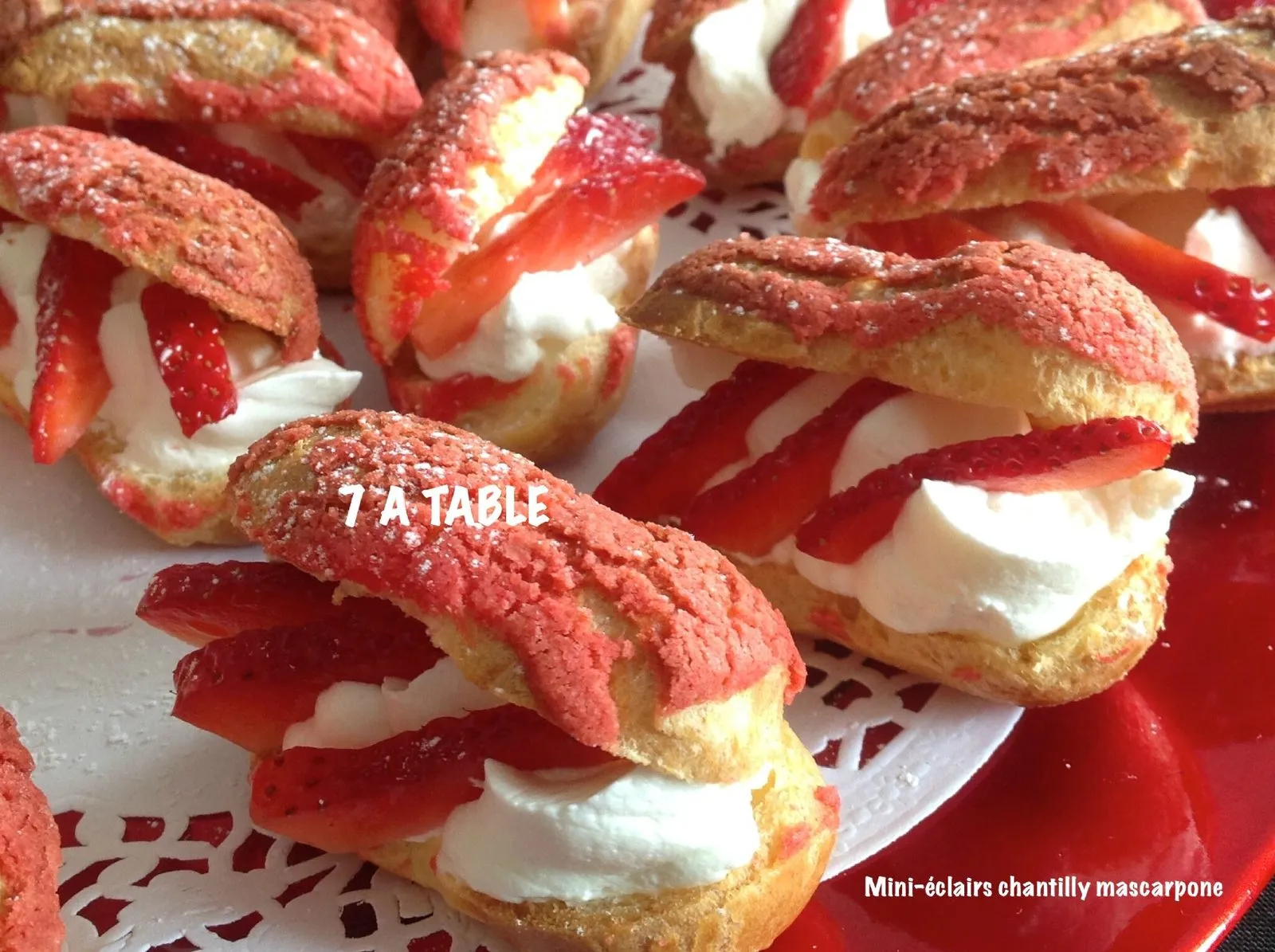 Éclairs crème pralinée