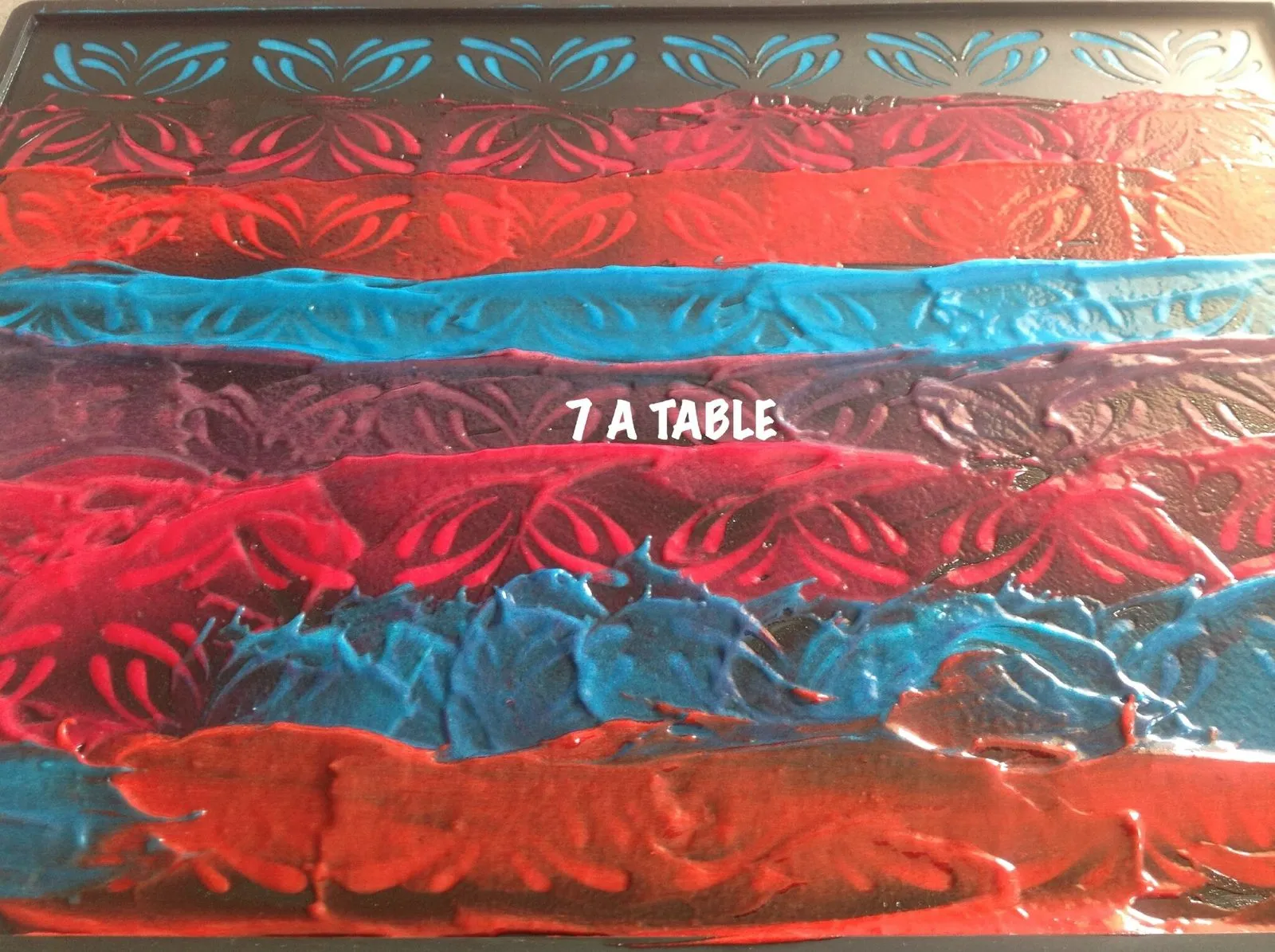 Roulé avec tapis relief