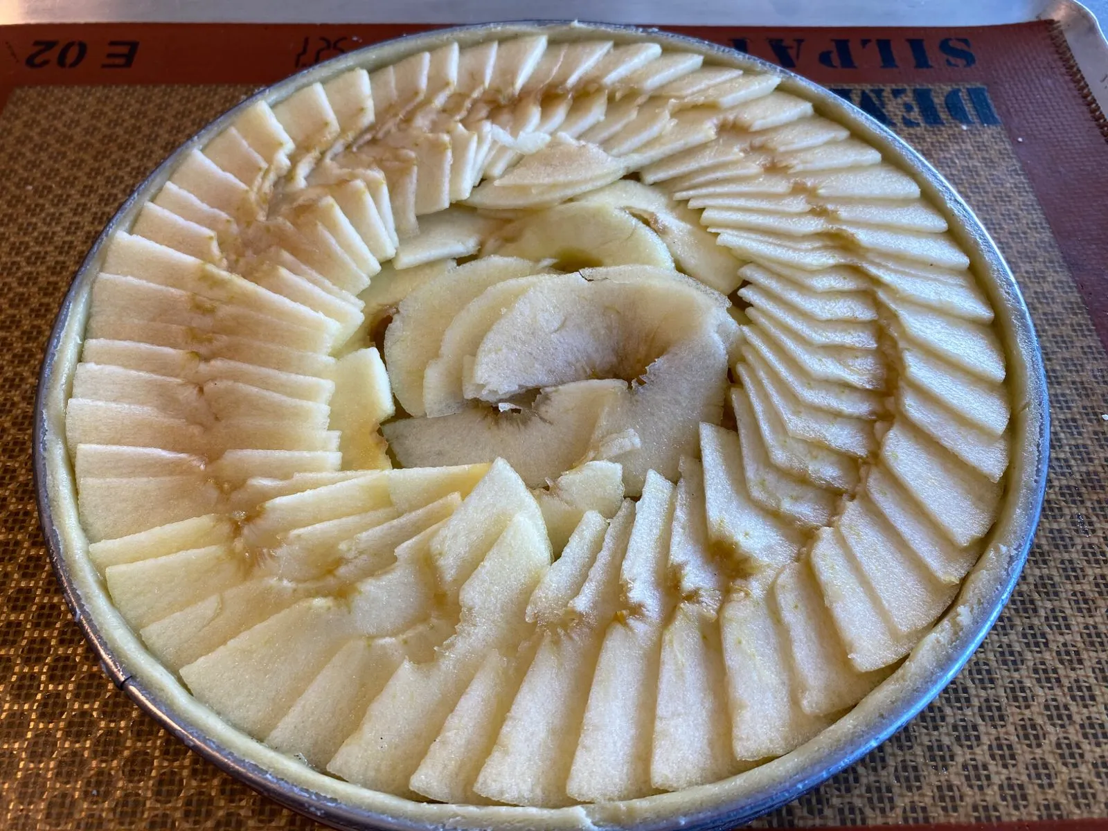 Tarte aux pommes (rosace)