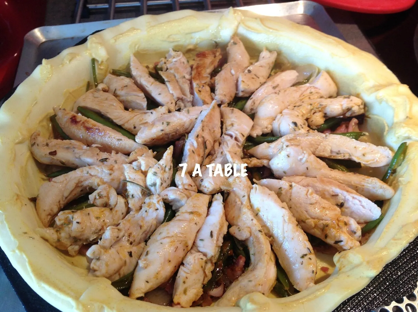 Tourte légumes poulet