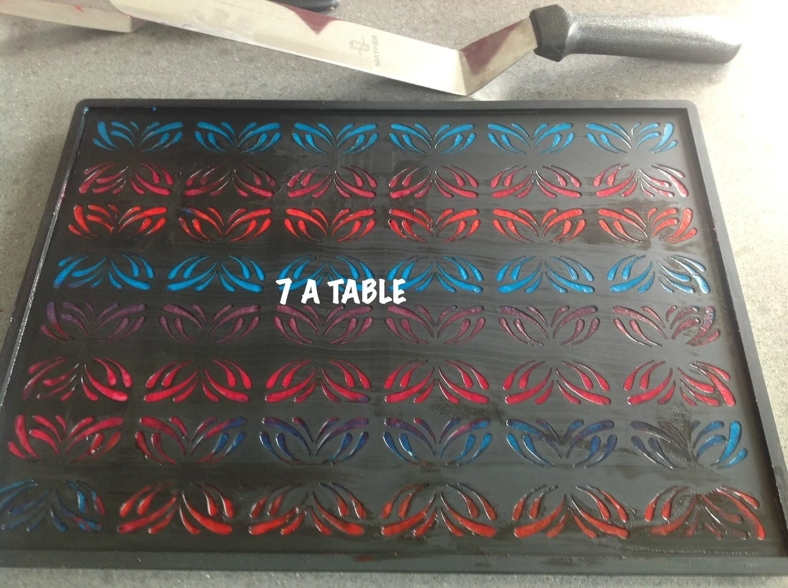 Roulé avec tapis relief