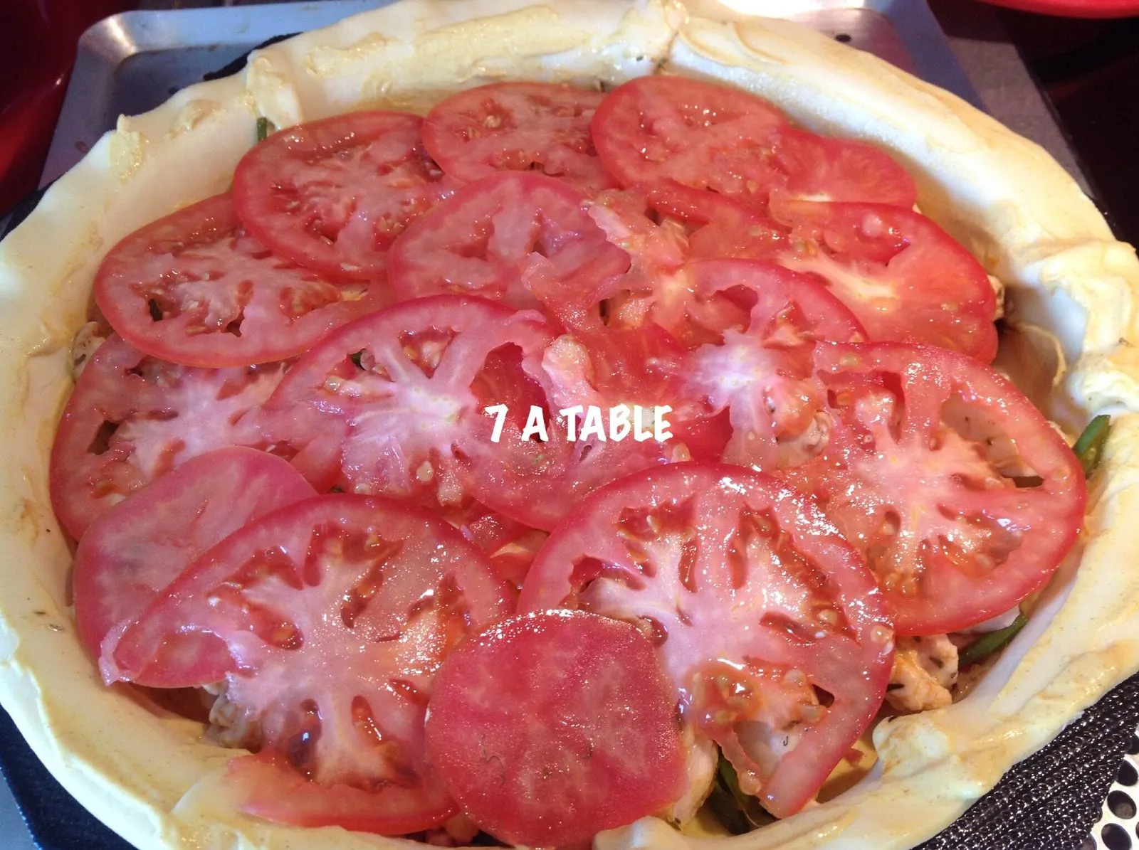 Tourte légumes poulet