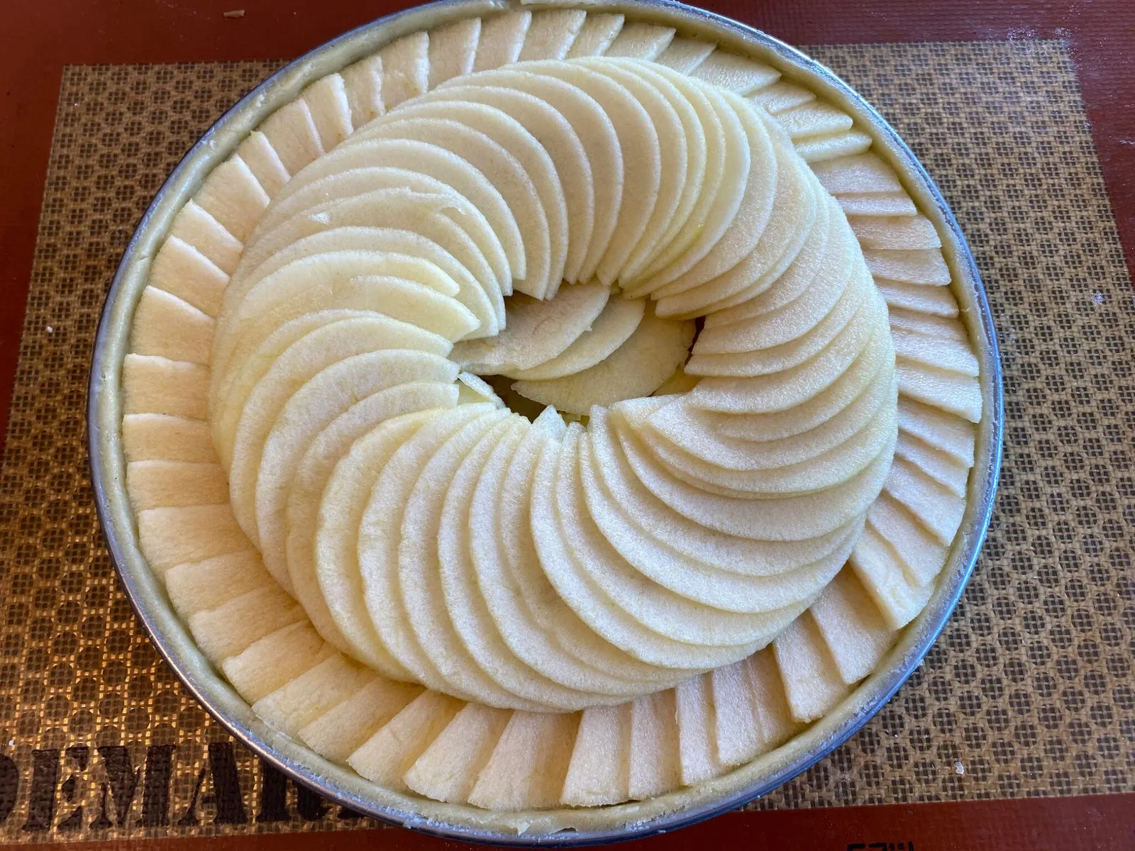 Tarte aux pommes (rosace)