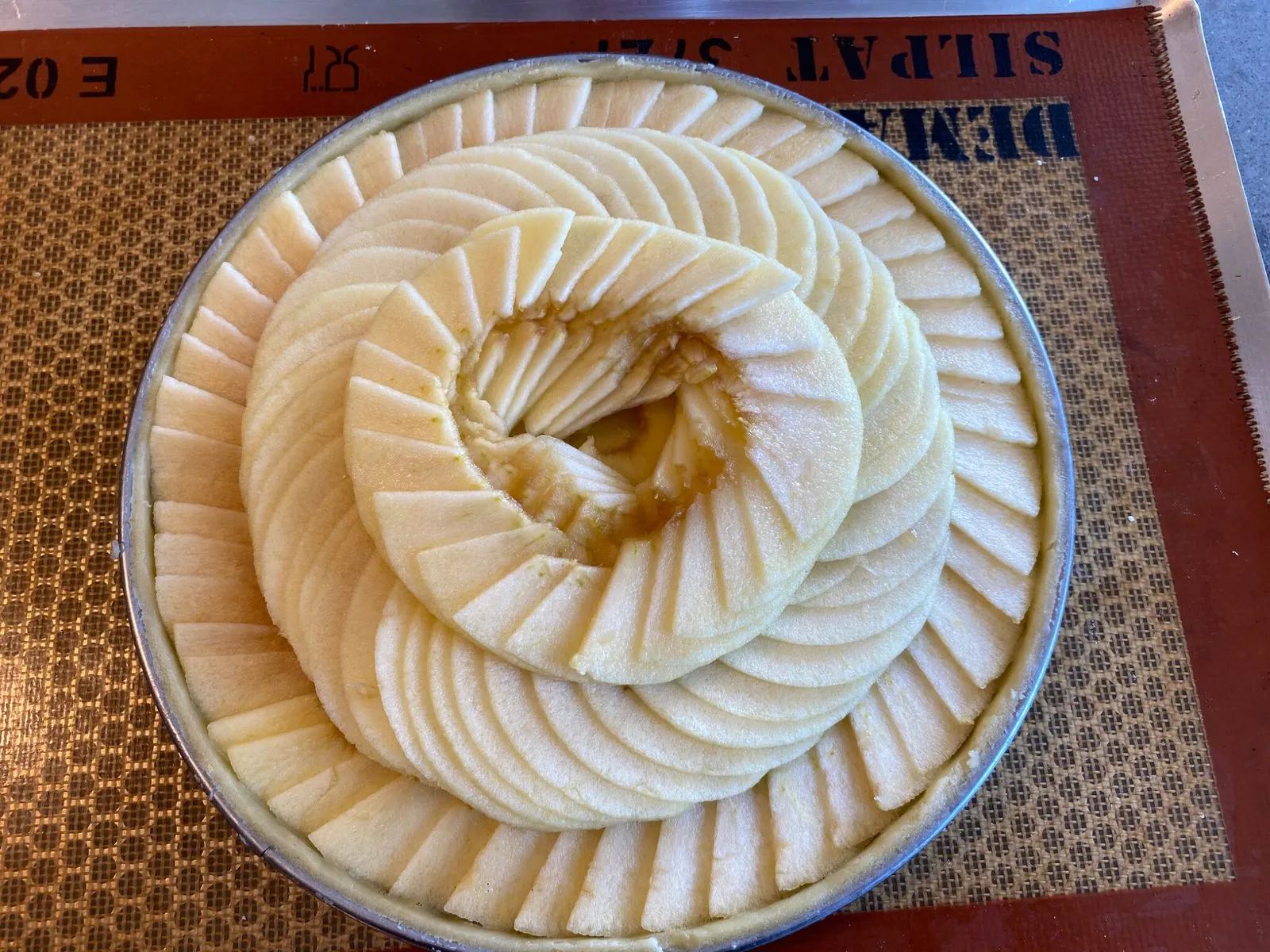 Tarte aux pommes (rosace)