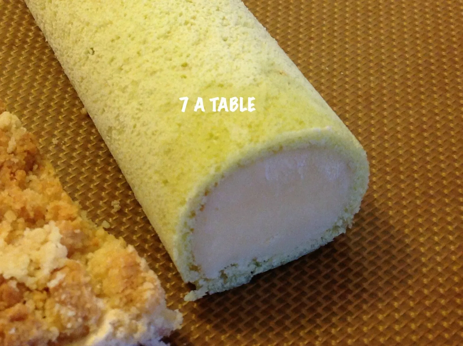 Bûche citron et vanille