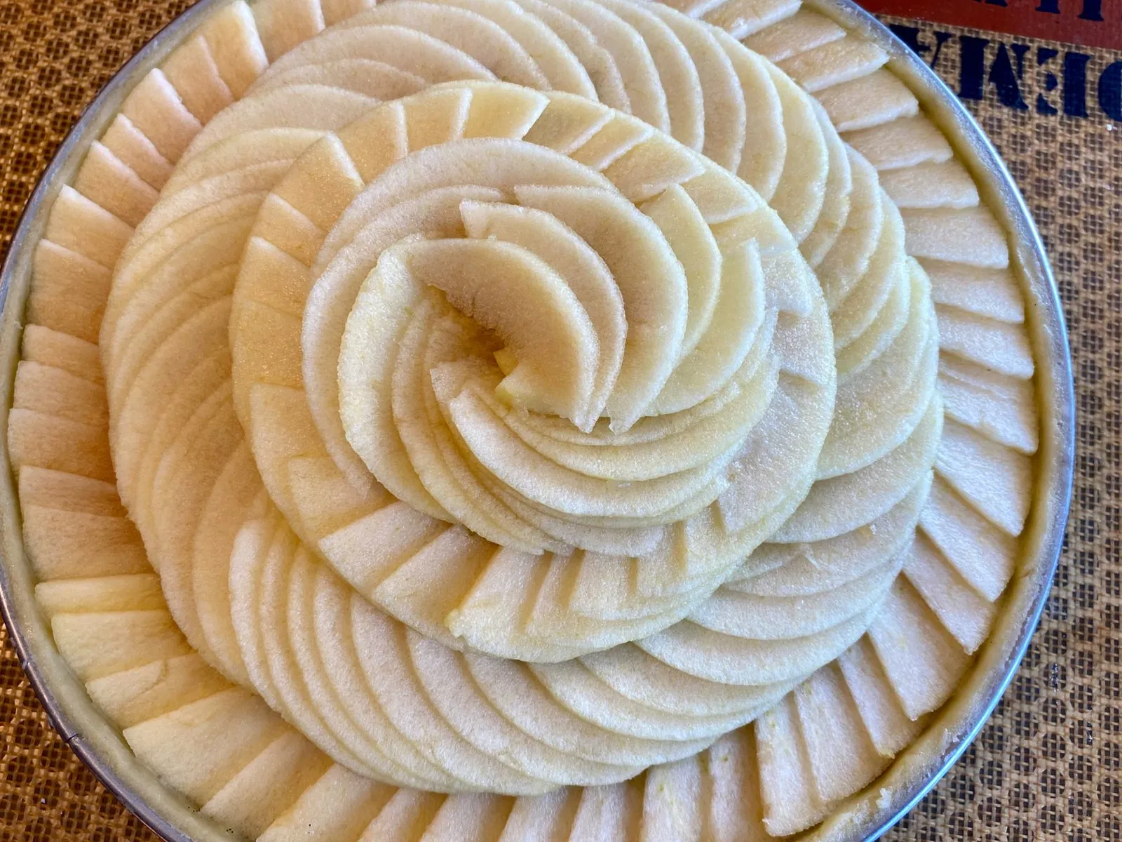 Tarte aux pommes (rosace)