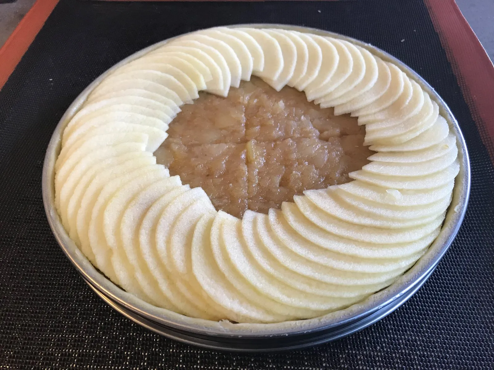 Tarte aux pommes (rosace)