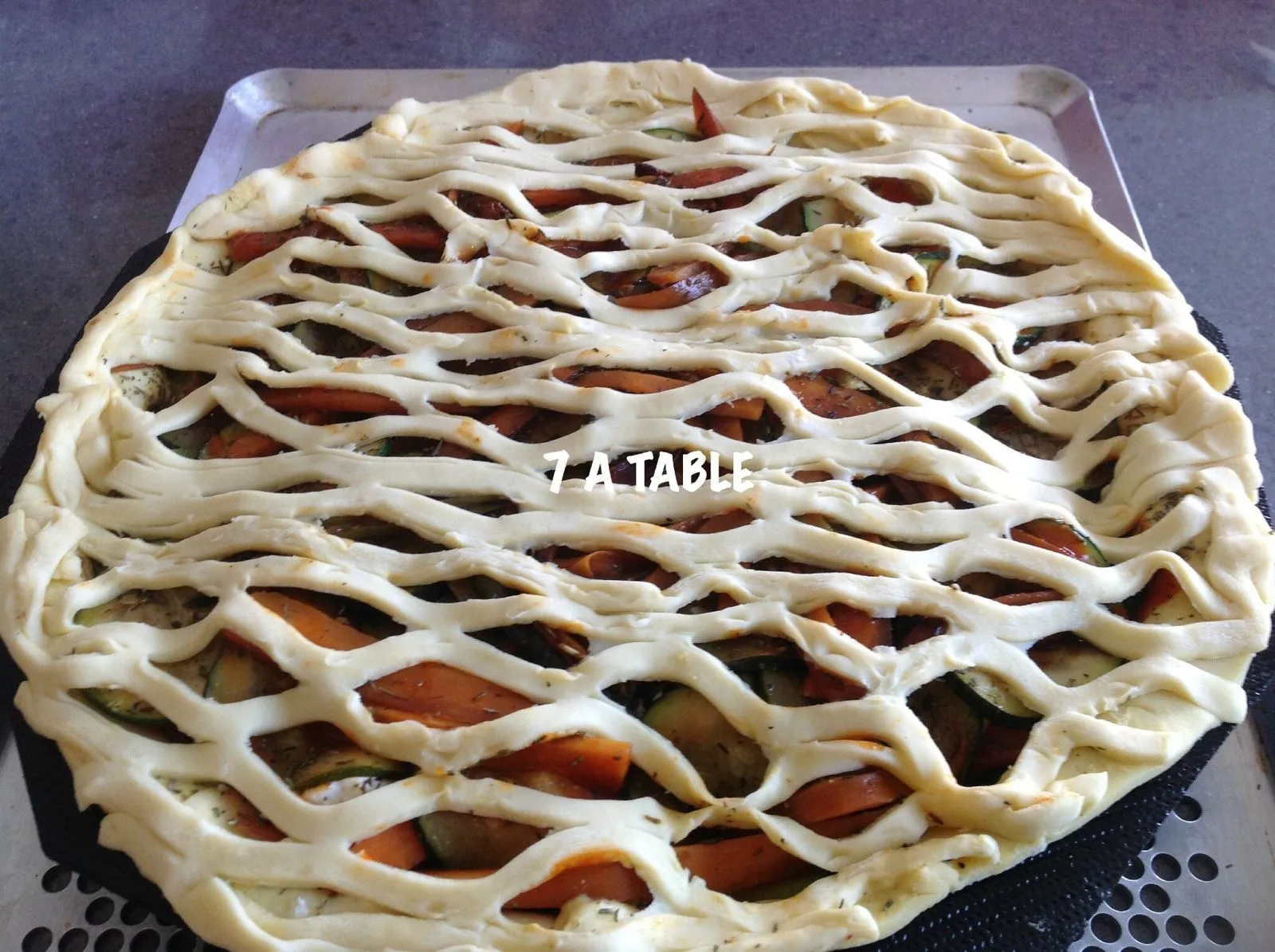 Tourte légumes poulet