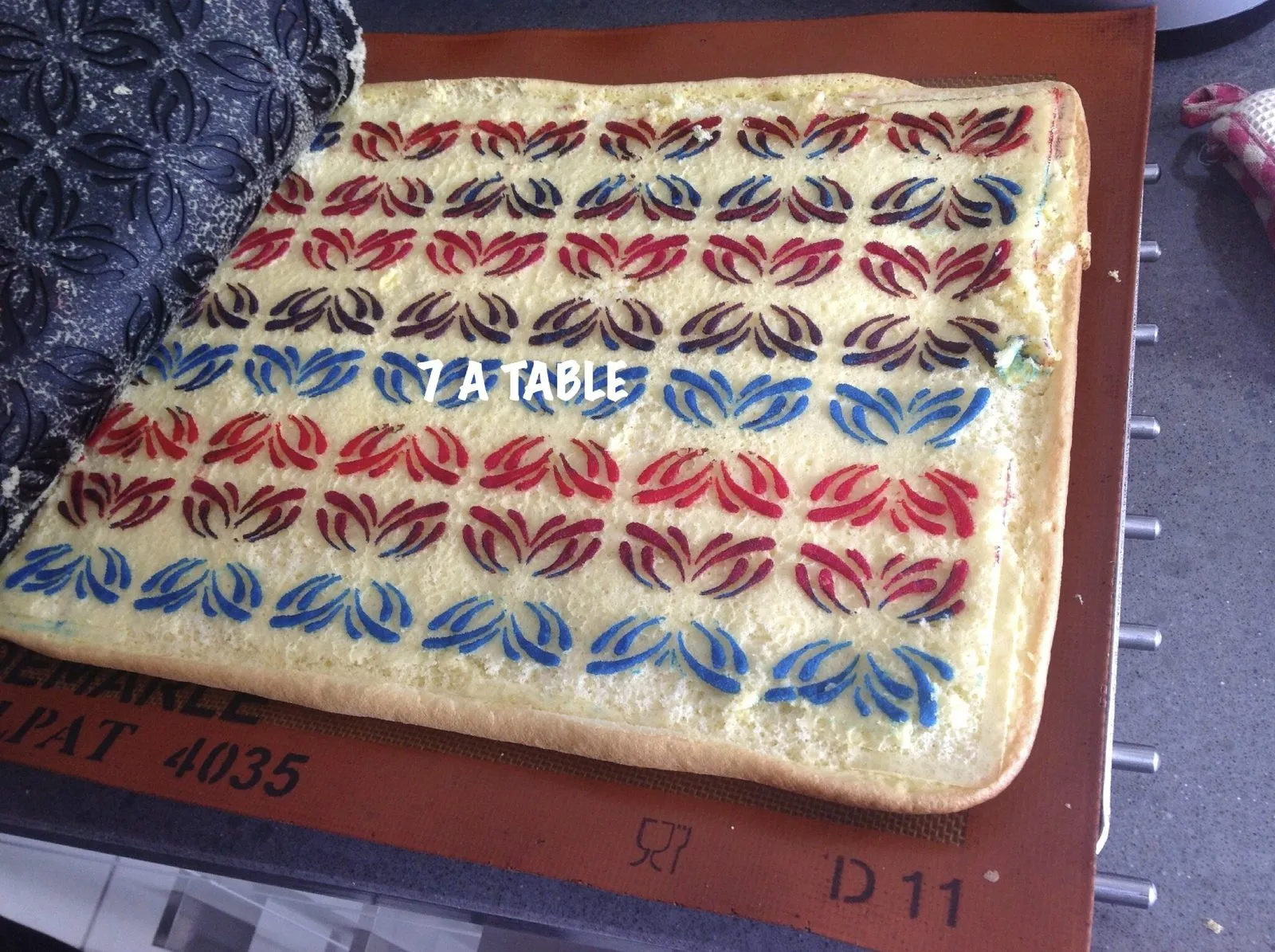 Roulé avec tapis relief