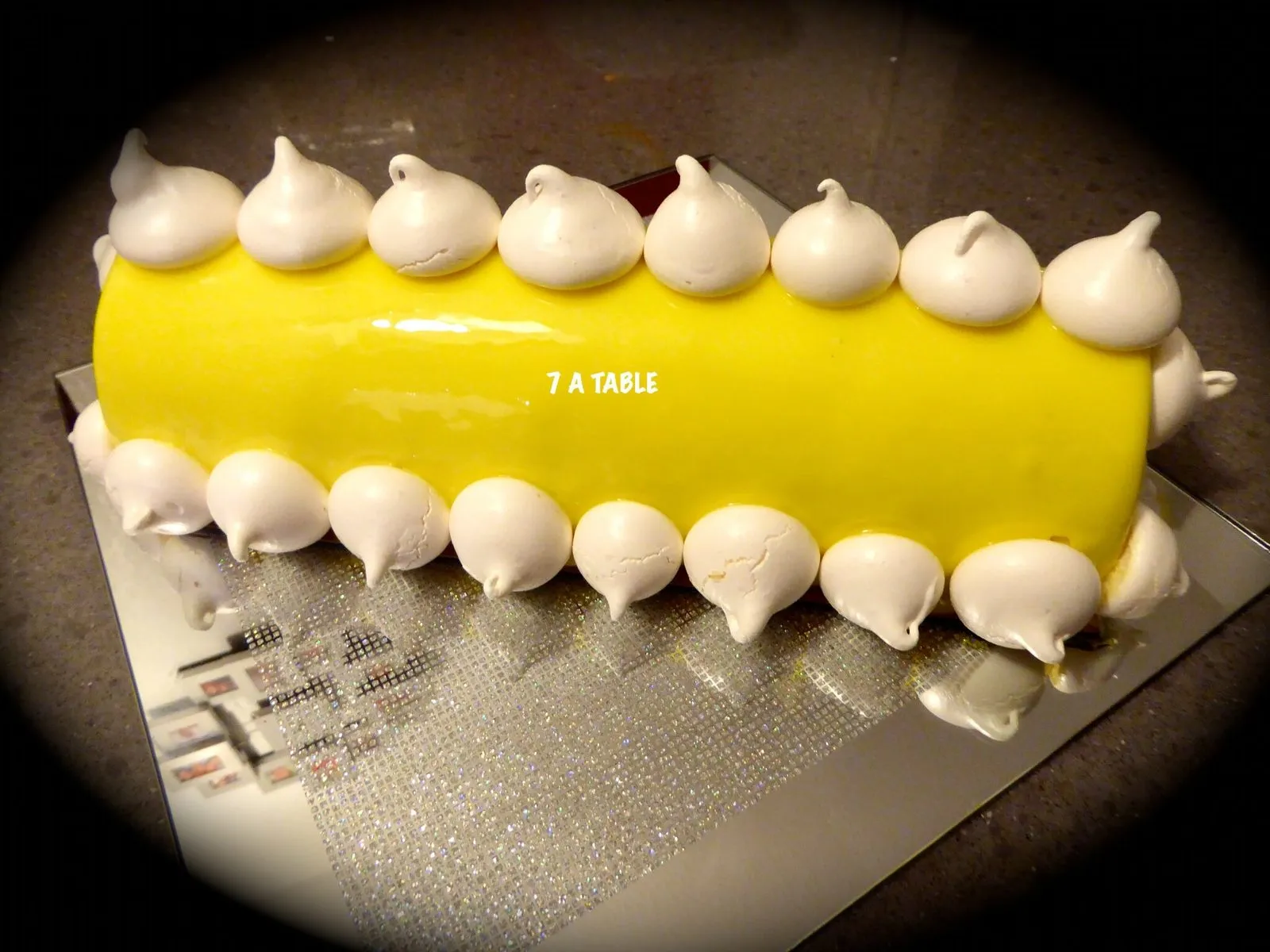 Bûche citron et vanille