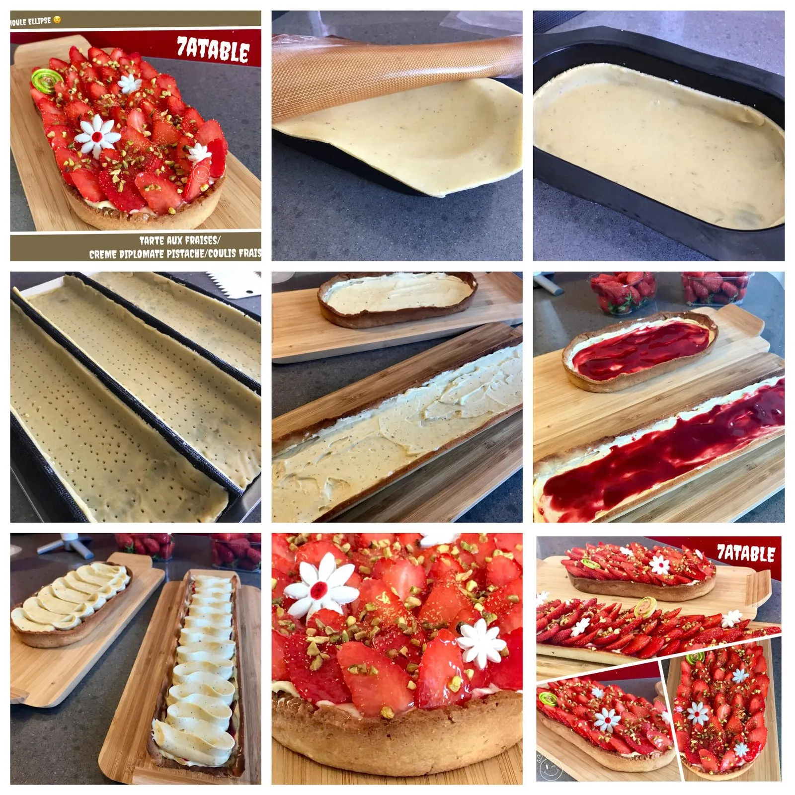 Tartes fraises montage
