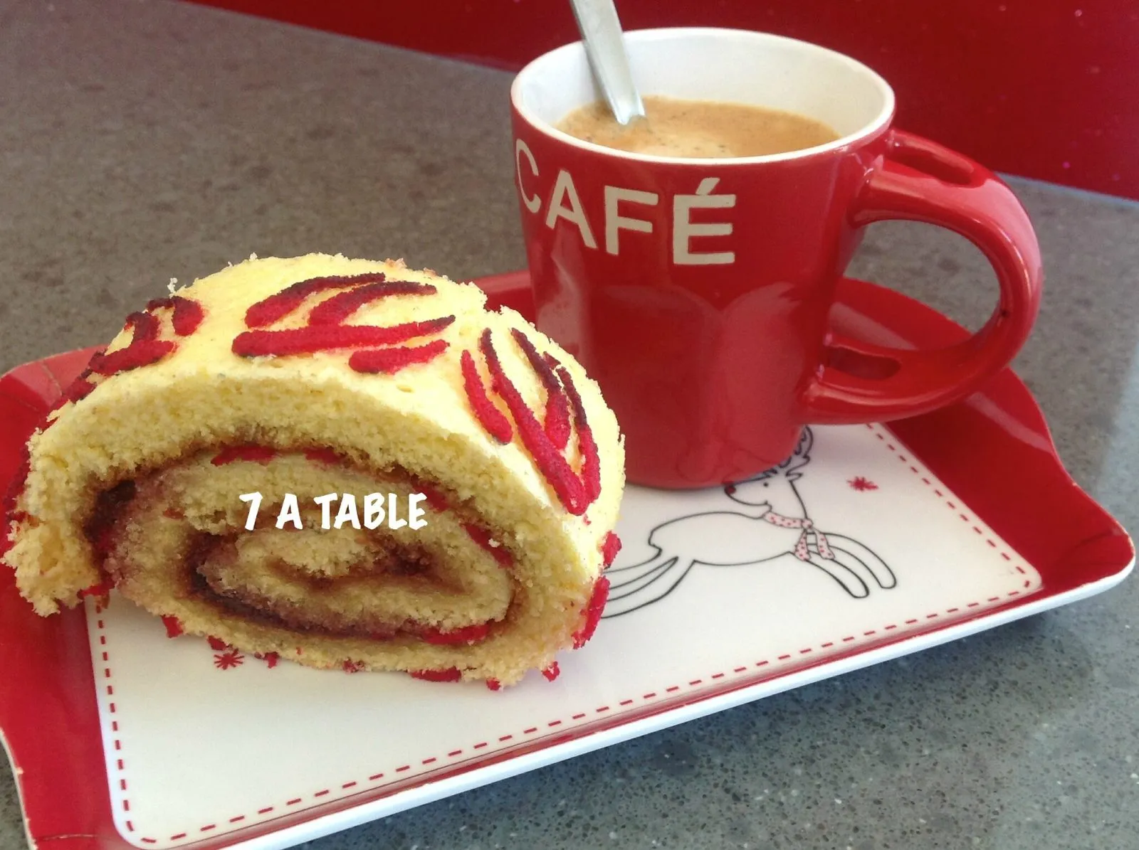 Roulé avec tapis relief