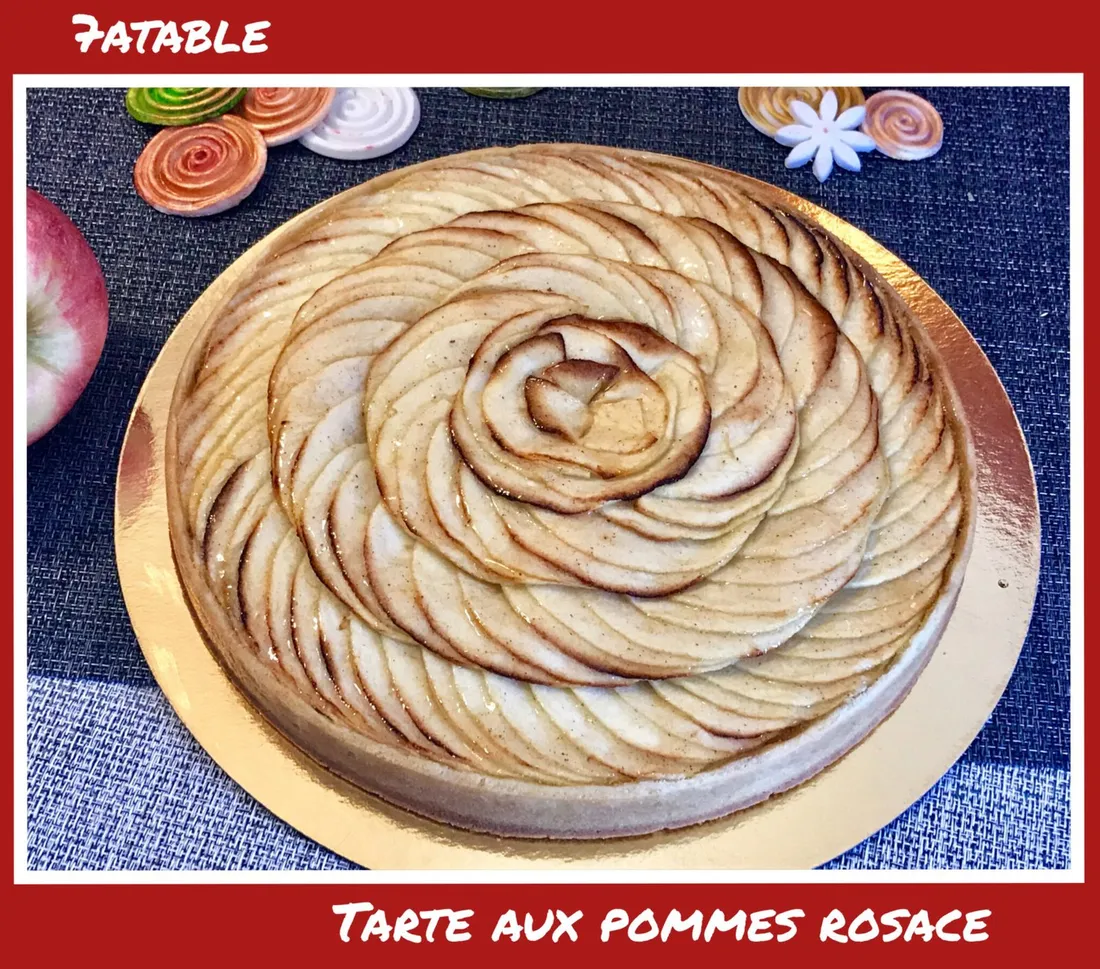 Tarte aux pommes (rosace)