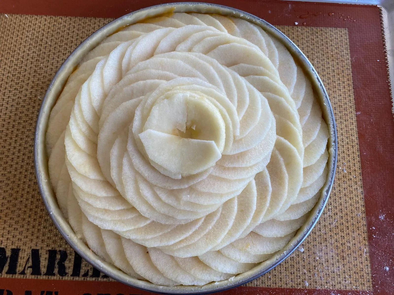 Tarte aux pommes (rosace)